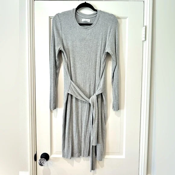slim fit dress slacks Grey Bow Knit Mini Dress – Mint Velvet main image 1